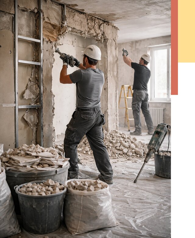 Демонтажные работы в Серове от 2755 руб. — услуги и цена под ключ | ОТДЕЛОЧНИК-Срв