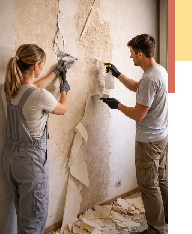 Снятие старых обоев в Серове от 5356 руб. под ключ недорого | ОТДЕЛОЧНИК-Срв