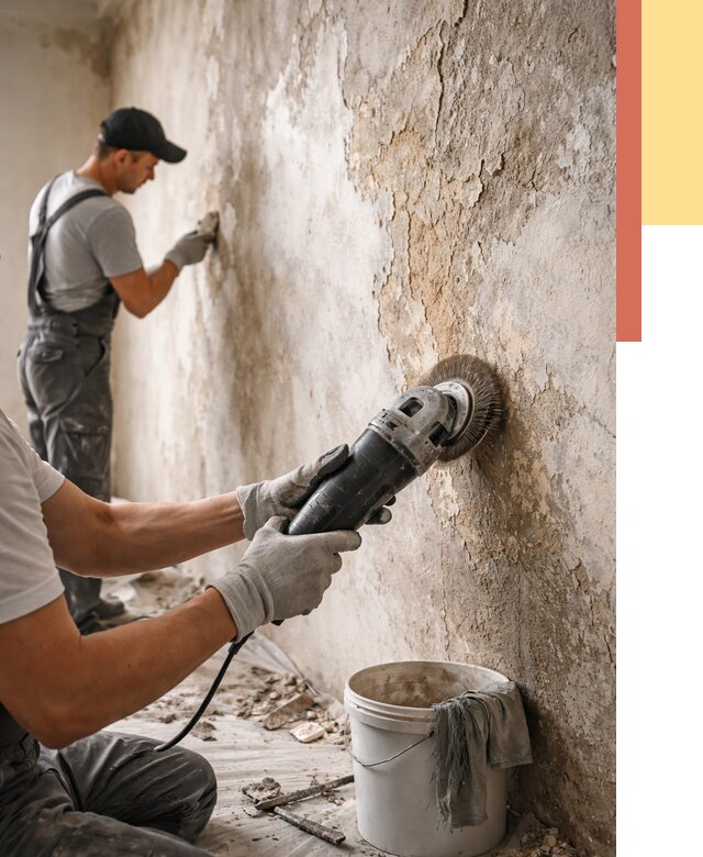 Снятие и удаление краски со стен в Серове от 2142 руб. — ОТДЕЛОЧНИК-Срв