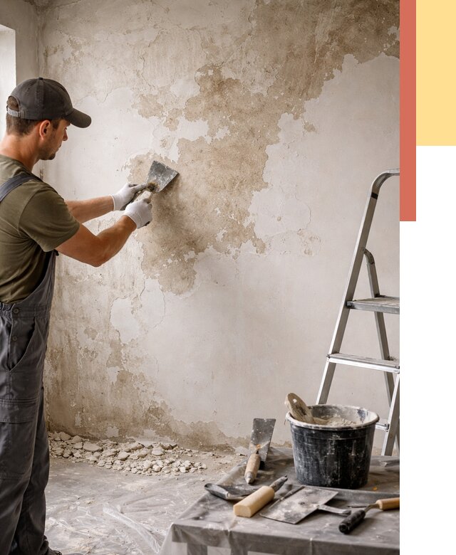 Снятие старой шпаклевки в Серове от 1887 руб. — быстро и недорого | ОТДЕЛОЧНИК-Срв