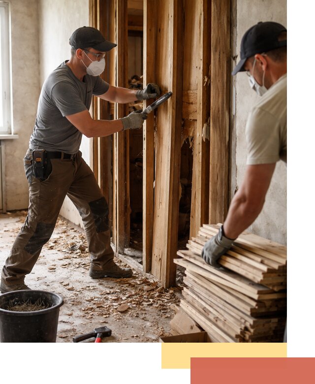 Демонтаж деревянных перегородок в Серове быстро и аккуратно