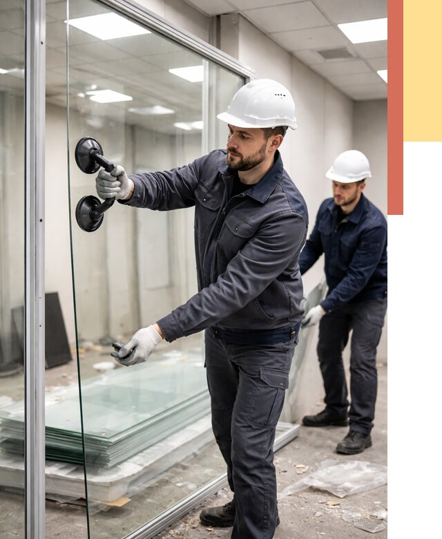 Демонтаж стеклянных перегородок в Серове от 3265 руб. — быстро и недорого | ОТДЕЛОЧНИК-Срв