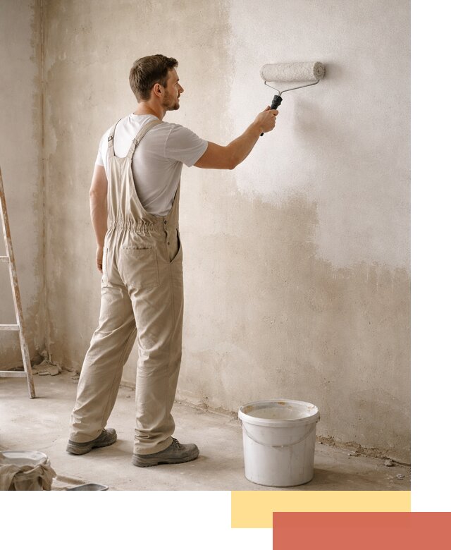 Грунтовка стен под отделку в Серове профессиональным раствором
