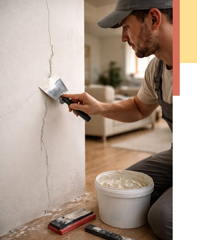 Заделка трещин и сколов в Серове от 2499 руб. — быстро и недорого | ОТДЕЛОЧНИК-Срв