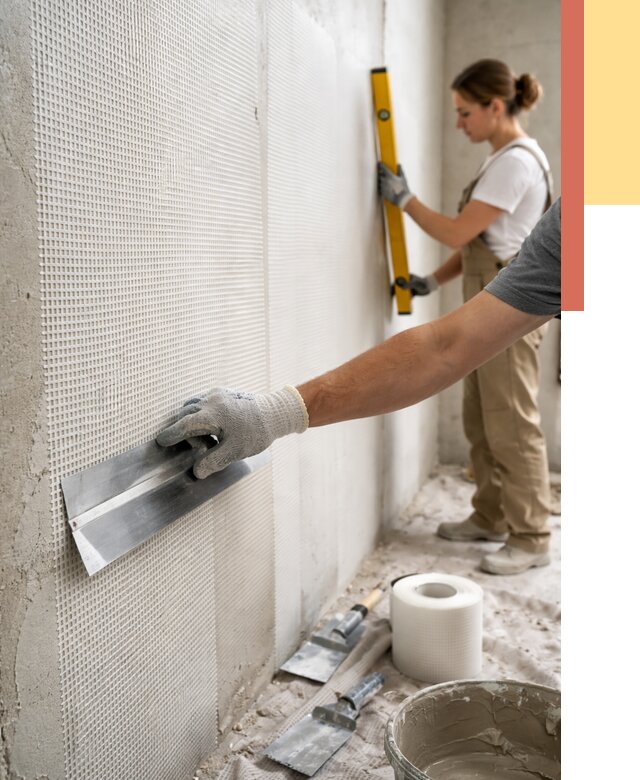 Армирование стен стеклосеткой в Серове от 3265 руб. под ключ | ОТДЕЛОЧНИК-Срв