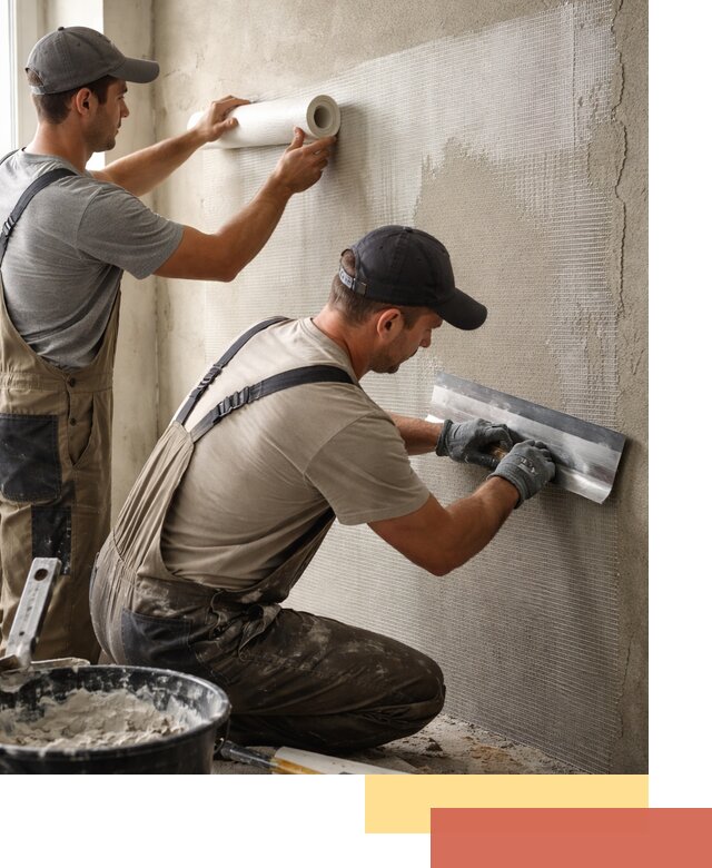 Армирование стен стеклосеткой в Серове для прочной отделки