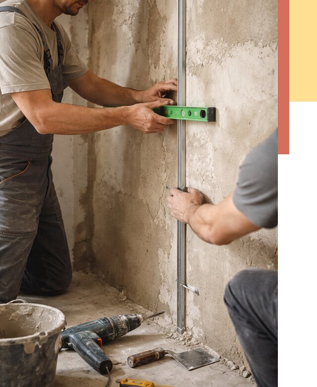 Установка штукатурных маяков в Серове от 7141 руб. — быстро и недорого | ОТДЕЛОЧНИК-Срв