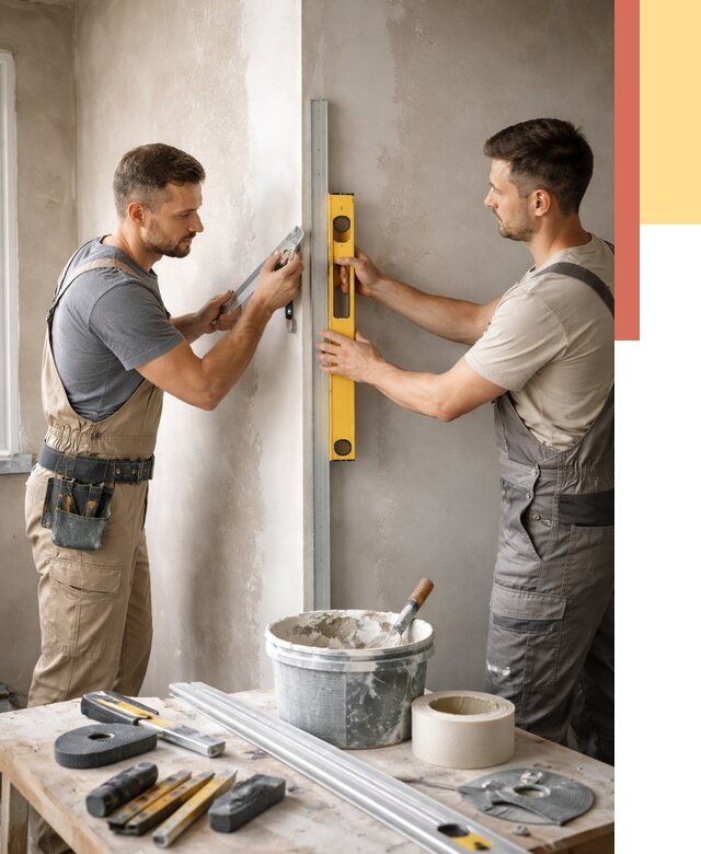 Выведение углов стен в Серове от 1887 руб. быстро и недорого | ОТДЕЛОЧНИК-Срв