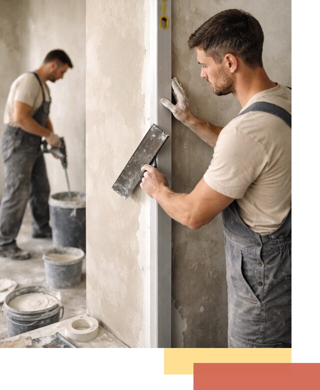 Выведение углов стен в Серове: монтаж и оштукатуривание