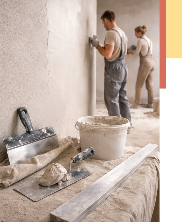 Штукатурка стен гипсовая в Серове от 4591 руб/м2 — быстро и недорого | ОТДЕЛОЧНИК-Срв