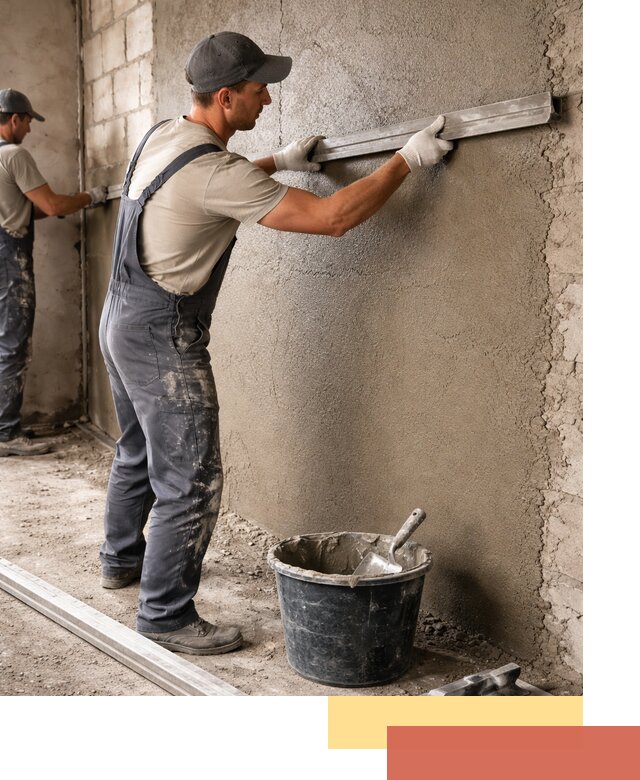 Штукатурка стен цементно-песчаная в Серове профессионально