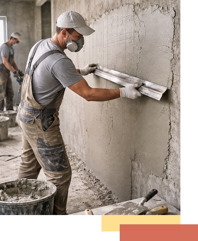 Штукатурка бетонных стен в Серове качественно и долговечно