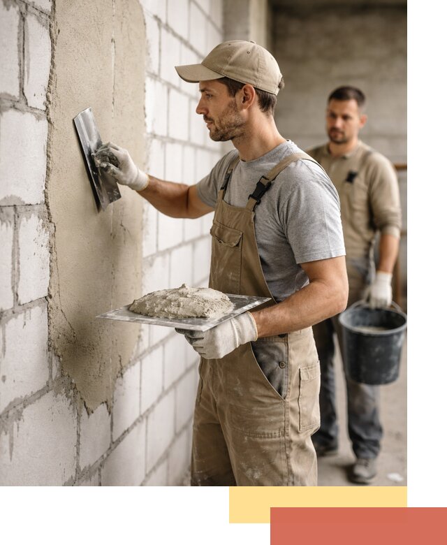 Штукатурка стен из газобетона в Серове под ключ