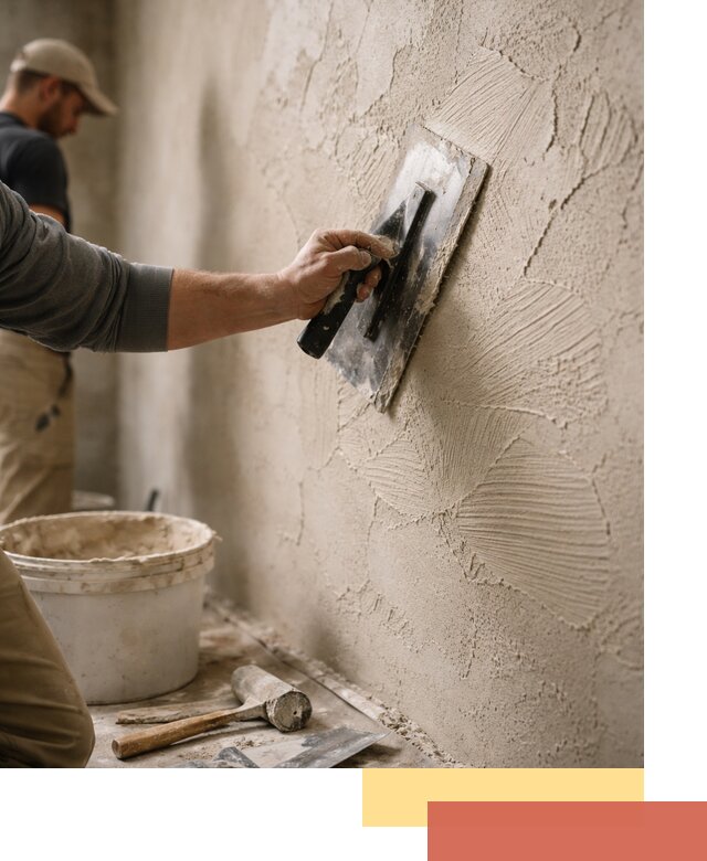 Фактурная штукатурка стен в Серове — монтаж, отделка, реставрация