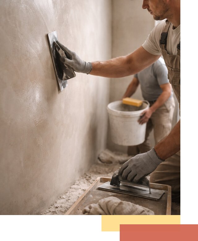 Нанесение марокканской штукатурки таделакт в Серове