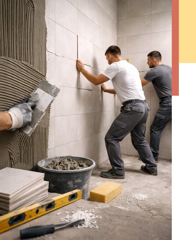 Укладка плитки на стены в Серове от 867 руб. — качественно и недорого | ОТДЕЛОЧНИК-Срв