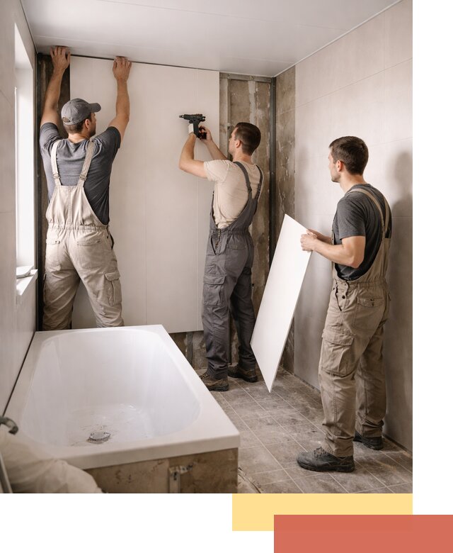 Отделка ванной панели ПВХ профессионально в Серове