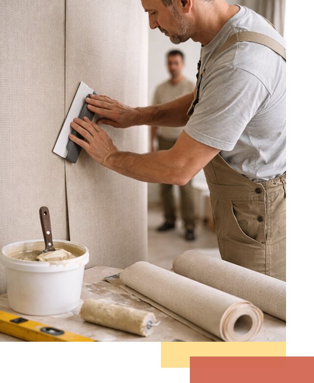 Поклейка текстильных обоев в Серове профессионально и аккуратно