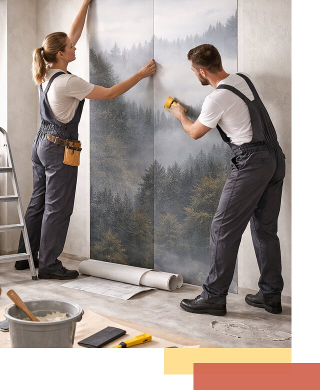 Поклейка фотообоев профессионально в Серове под ключ