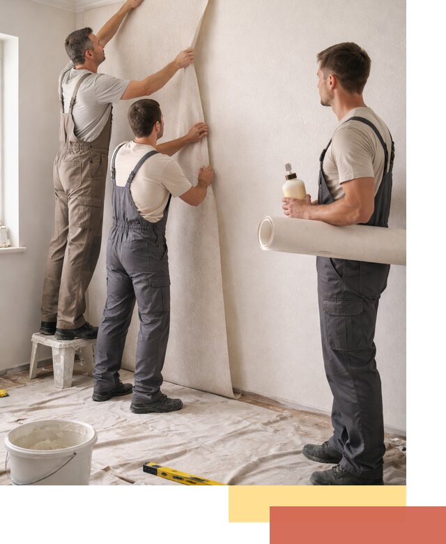 Оклейка стен обоями в Серове — качественно и профессионально