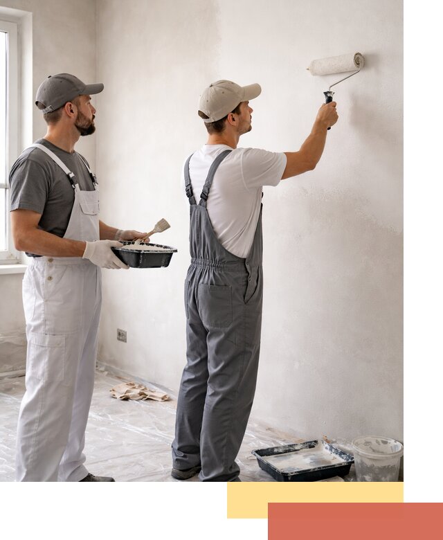 Покраска стен водоэмульсионной краской в Серове