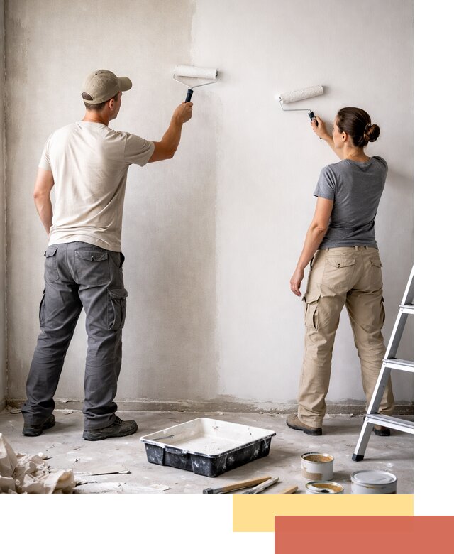 Окраска стен по стеклохолсту в Серове качественно и долговечно