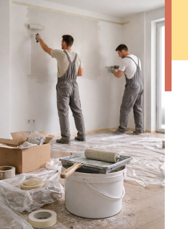 Покраска стен в квартире в Серове от 2551 руб/м2 — быстро и недорого | ОТДЕЛОЧНИК-Срв