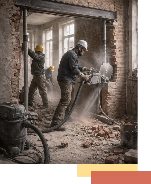 Прорезка проема в стене под дверной или оконный проем в Серове