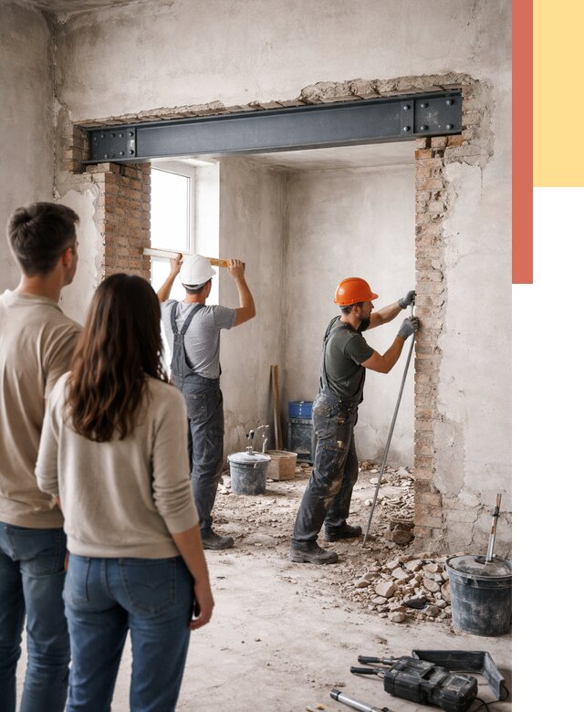 Усиление проема в стене в Серове от 9692 руб. — усиление дверного проема металлоконструкцией | ОТДЕЛОЧНИК-Срв