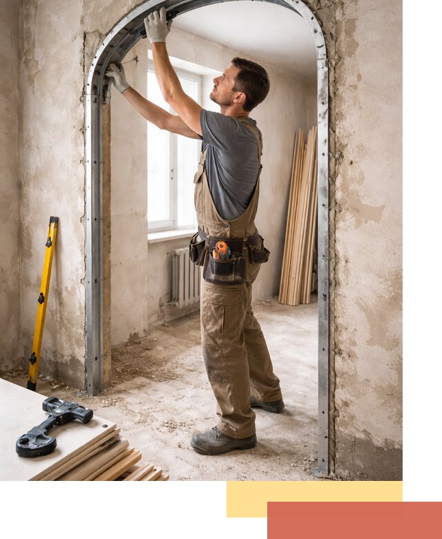 Устройство арочного проема в Серове под ключ