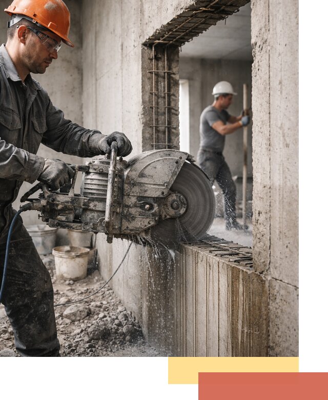 Алмазная резка проемов в Серове быстро и точно