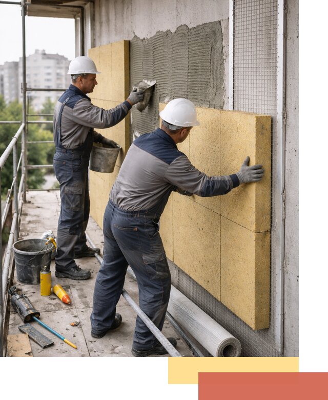 Утепление стен зданий и домов в Серове качественно и надежно