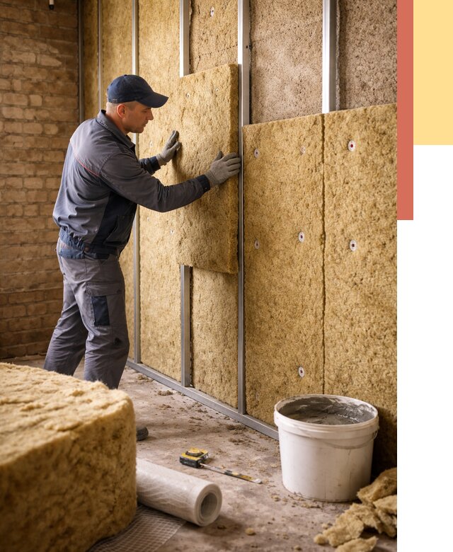 Утепление стен минватой в Серове от 1377 руб./м2 — недорого и быстро | ОТДЕЛОЧНИК-Срв