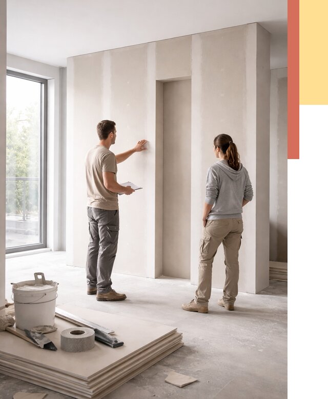 Зонирующая перегородка из гипсокартона в Серове от 2857 руб. под ключ | ОТДЕЛОЧНИК-Срв