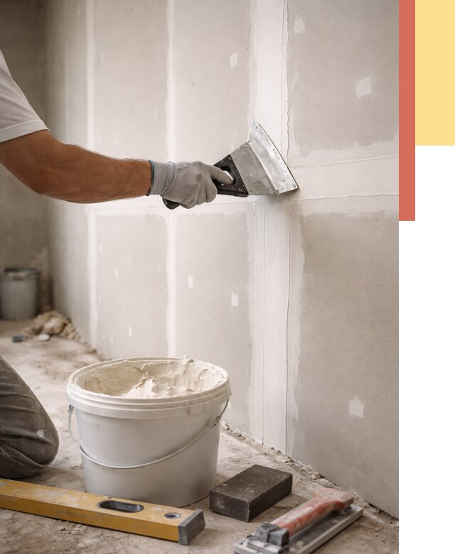 Шпаклевка перегородок из гипсокартона в Серове от 2551 руб. — услуги ОТДЕЛОЧНИК-Срв