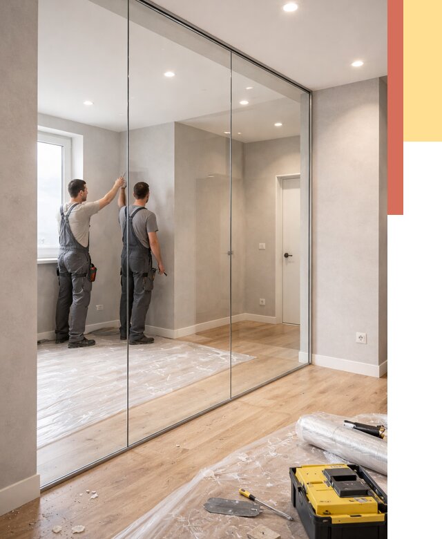 Безрамные стеклянные перегородки в Серове — монтаж от 9692 руб. | ОТДЕЛОЧНИК-Срв