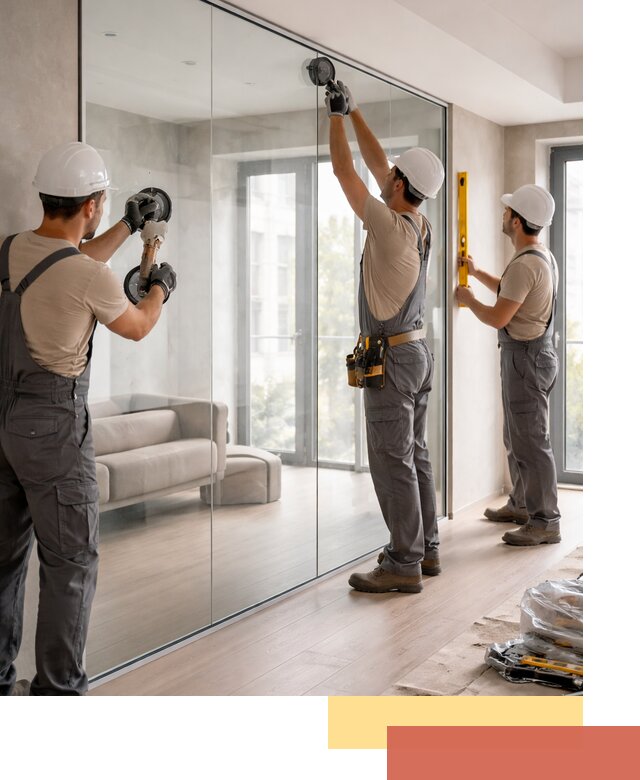 Перегородки из закаленного стекла в Серове для офисов и квартир