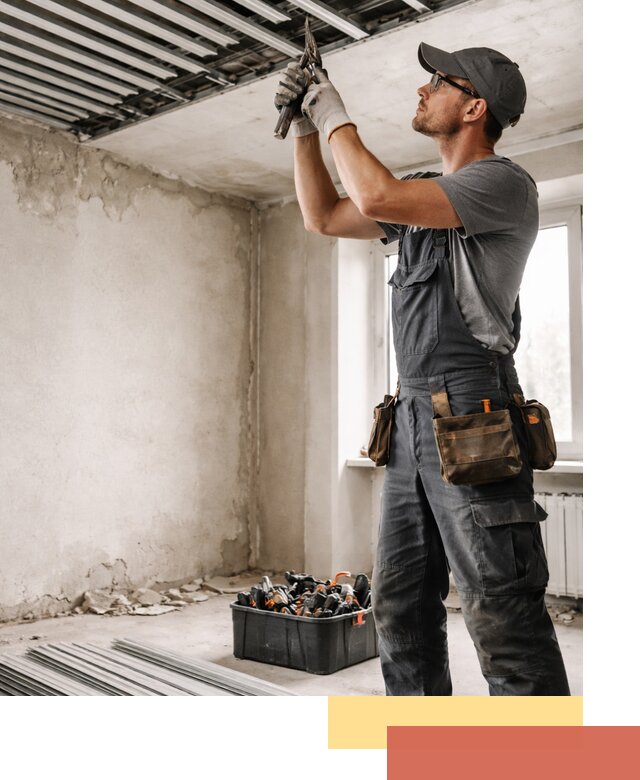 Демонтаж реечного потолка в Серове быстро и аккуратно