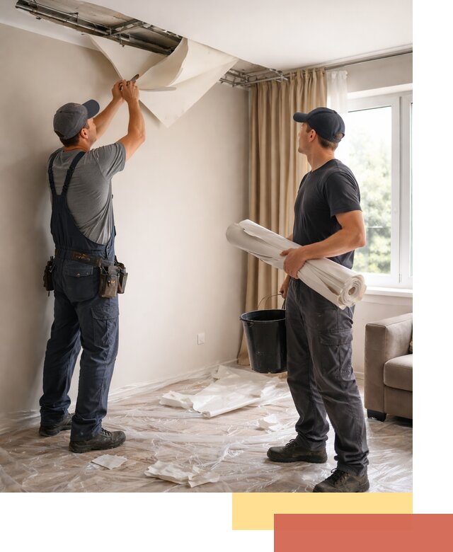 Демонтаж натяжного потолка в Серове быстро и аккуратно