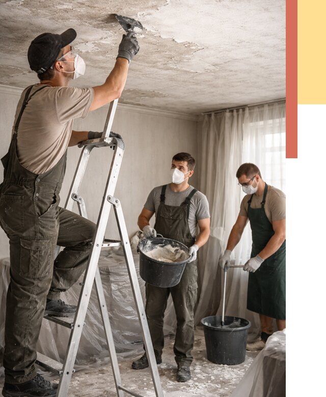 Удаление побелки с потолка в Серове от 2551 руб. быстро и недорого | ОТДЕЛОЧНИК-Срв