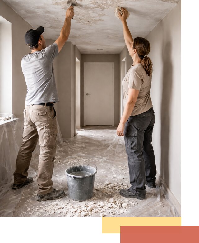 Удаление побелки с потолка в Серове — быстро и аккуратно