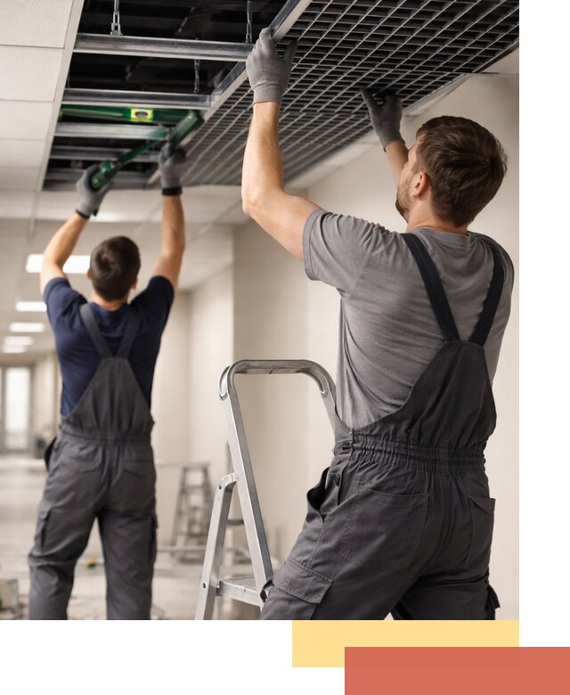 Монтаж потолка Грильято в Серове: установка под ключ качественно