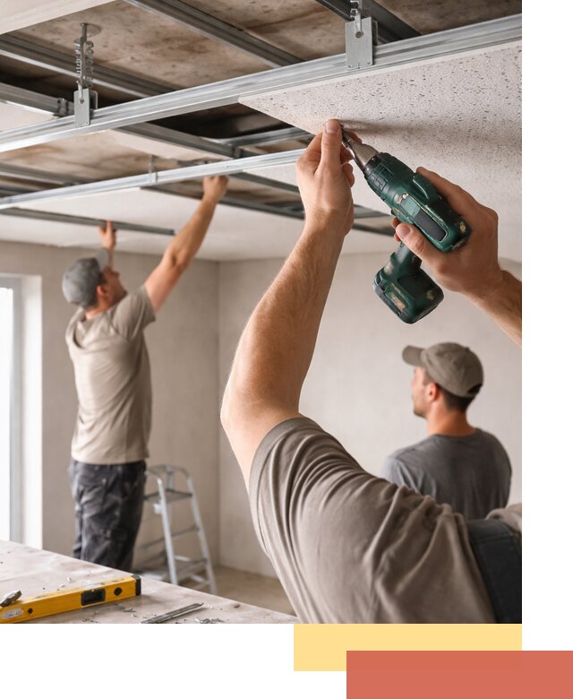 Монтаж акустического потолка в Серове под ключ