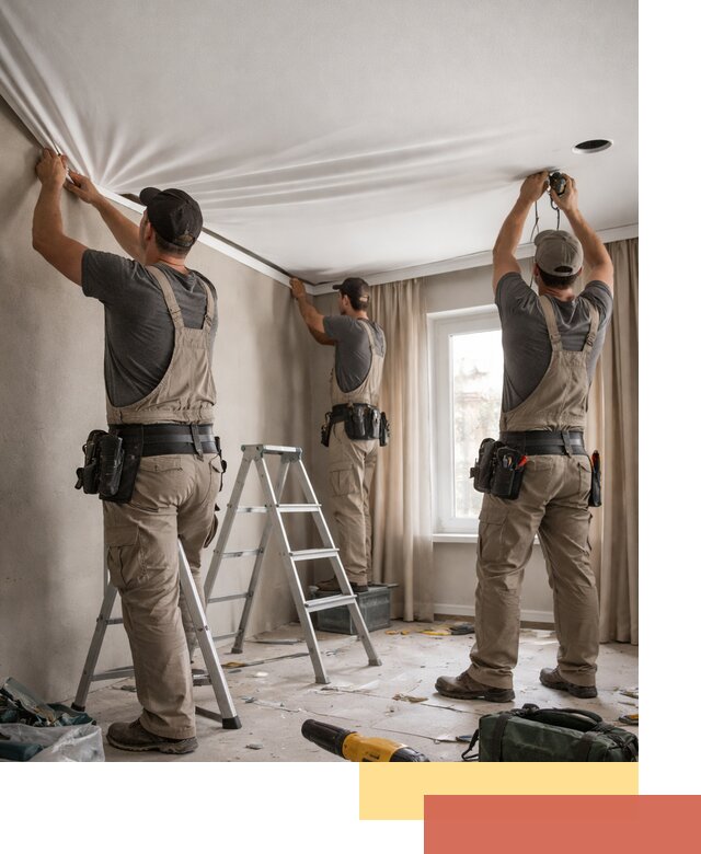 Монтаж матового натяжного потолка в Серове качественно и быстро