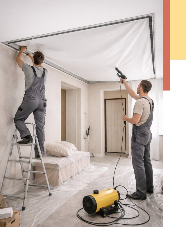 Монтаж натяжного потолка в прихожей в Серове от 2704 руб. под ключ | ОТДЕЛОЧНИК-Срв