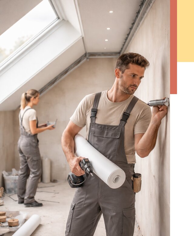 Монтаж натяжного потолка на мансарде в Серове от 3571 руб. | ОТДЕЛОЧНИК-Срв