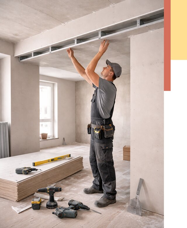 Потолок из гипсокартона с нишей в Серове от 1275 руб. под ключ | ОТДЕЛОЧНИК-Срв