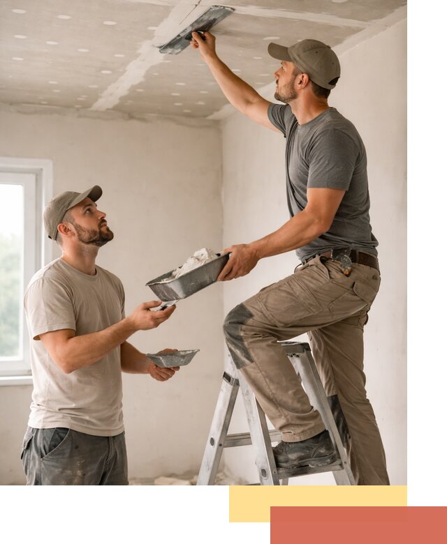 Шпаклевка потолка из гипсокартона в Серове качественно и быстро