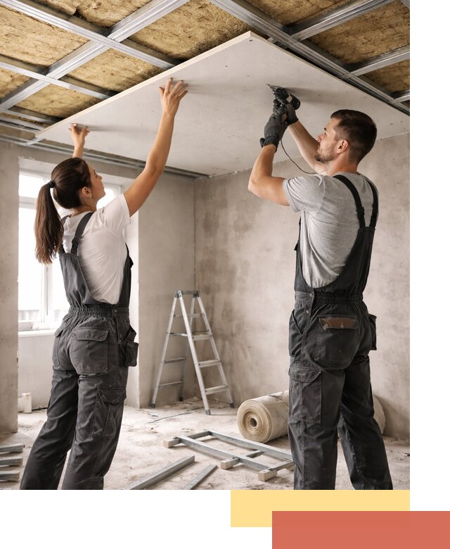 Звукоизоляция потолка из ГКЛ в Серове профессионально и надежно