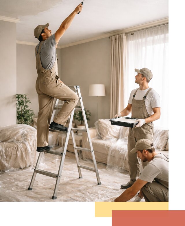 Покраска потолков акриловой краской в Серове качественно и быстро